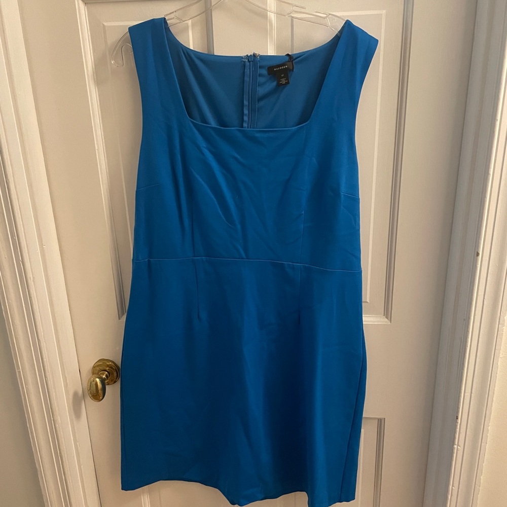 NWT Halogen Blue Sleeveless Fitted Shift Dress 💙